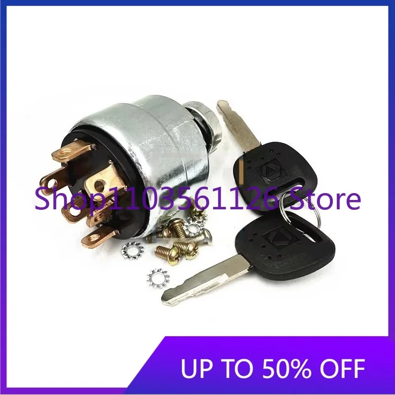 JK406C High Quality Ignition Start Switch Electric Door Lock Key Excavator Parts
