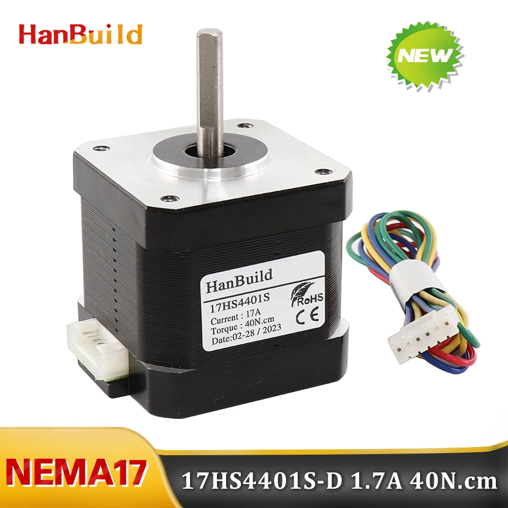 Nema17 stepper motor 17HS4401S-FS erproof motor cap 42 series motor 1.7A 40N CM  for 3D printer CNC XYZ