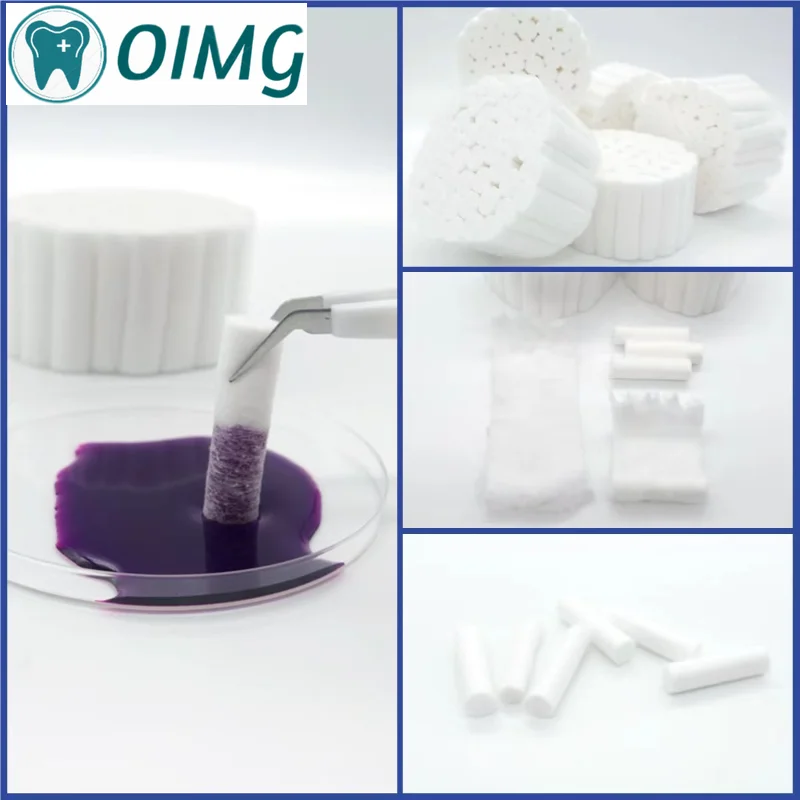 Rollo de algodón quirúrgico para dentista, Material de alta absorción, 100% algodón, para blanqueamiento Dental, laboratorio de técnicos