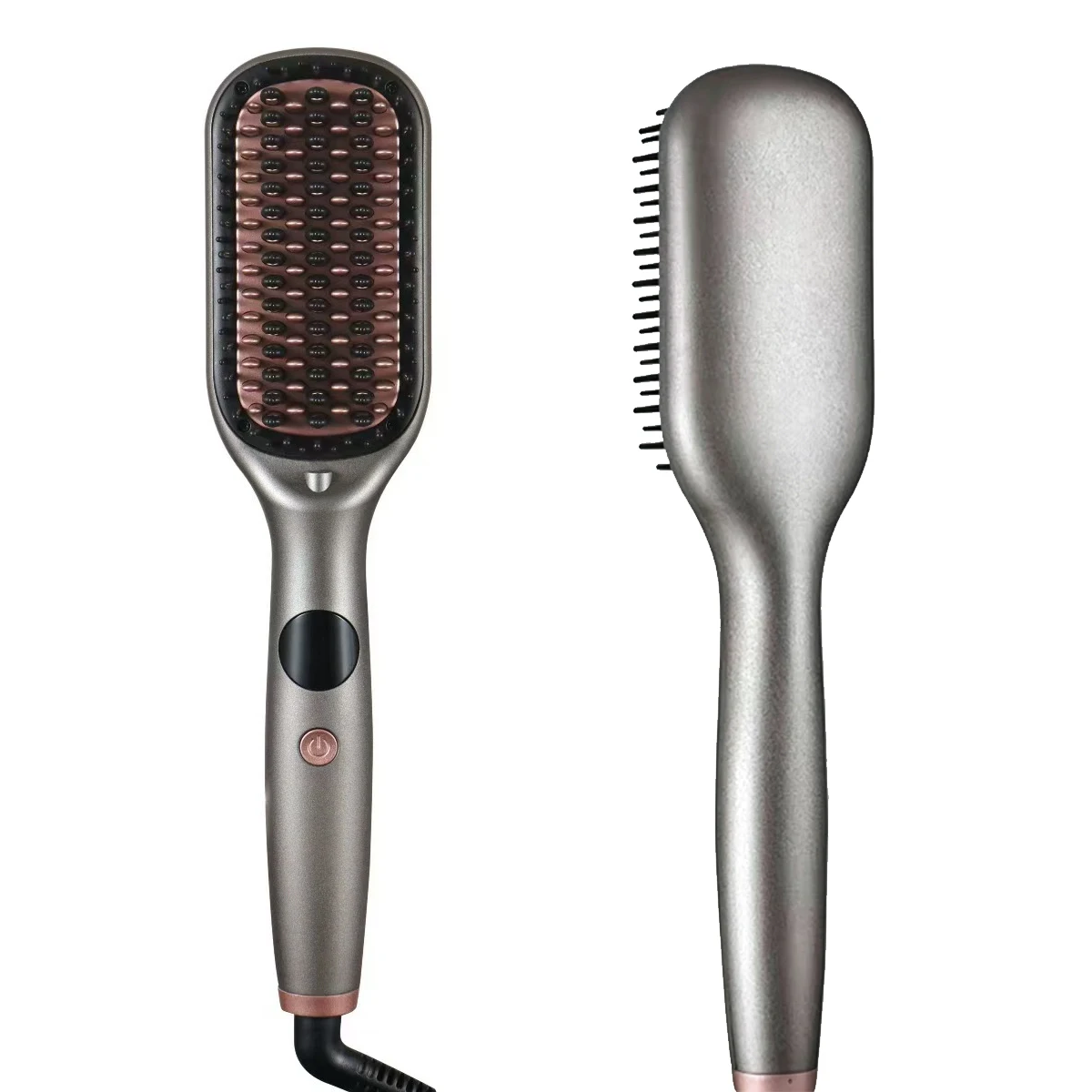 Hair Straightener Brush Anti-scald Straightening Comb LCD Display Home Use Smooth Iron Dual Voltage
