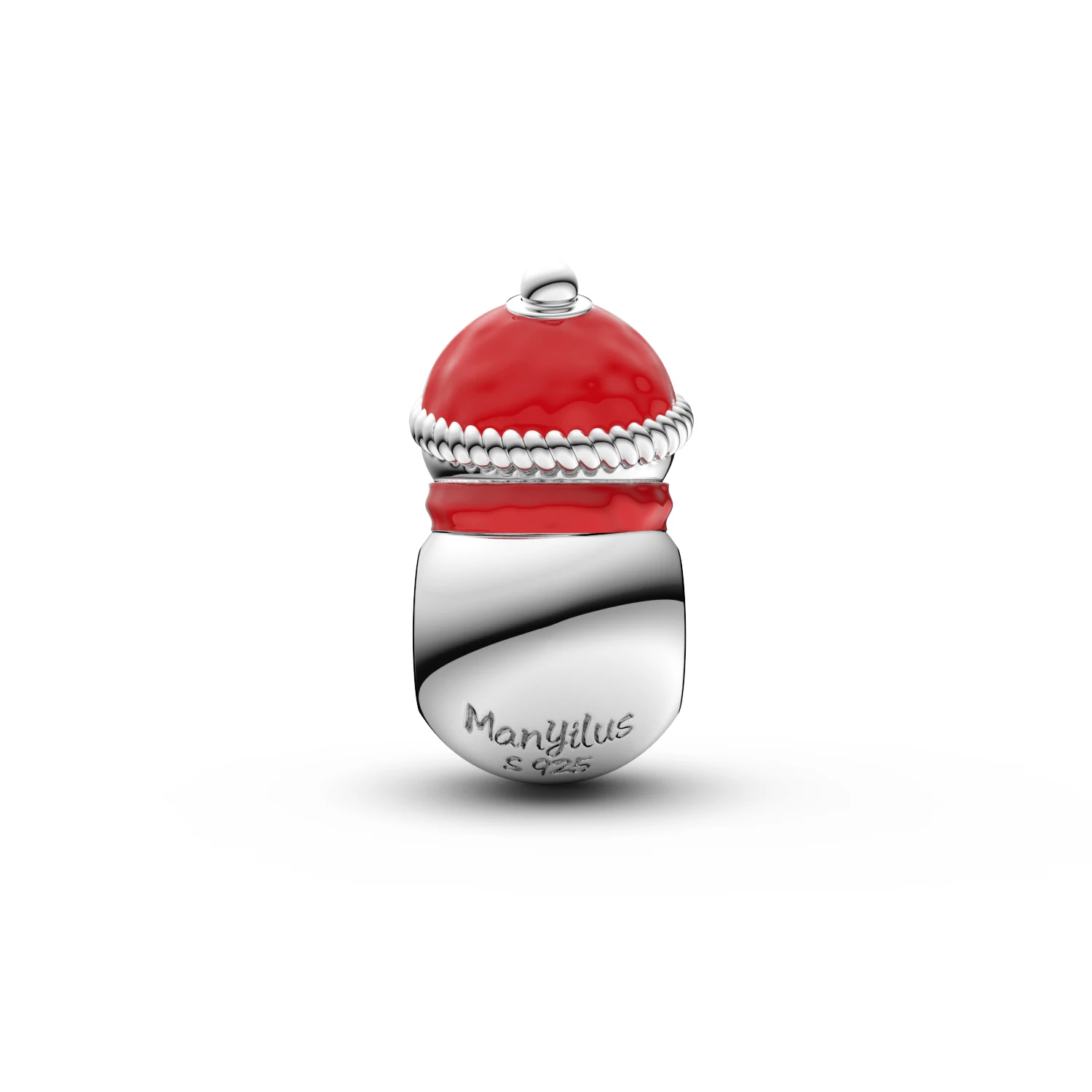 Manyilus 925 Silver Christmas Snowman Charm Bead Red Hat Scarf Enamel Fit Original Charm Bracelets Women Jewelry Gift