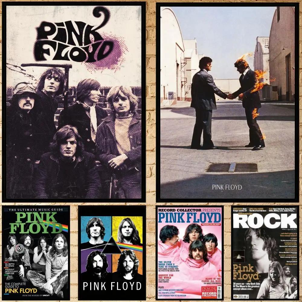band Pink Floyd Poster Poster HD Waterproof Self-adhesive Art Print Wall Decor for Bedroom Living Room Gift