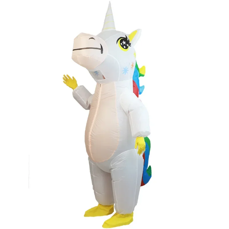 Cartoon Unicorn Inflatable Costume Birthday Decoration Party Three-dimensional Flower Unicorn Inflatable Costume