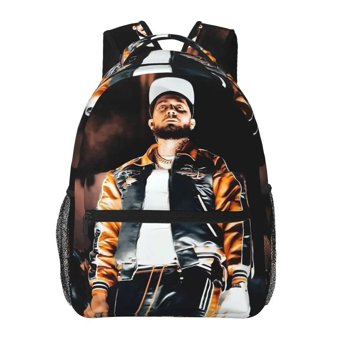 Rapper Jc Reyes Album Tour Graphic Student Backpack School Bag Hiking Travel Daypack for Men Women Fashion Bookbag Shoulder Bags