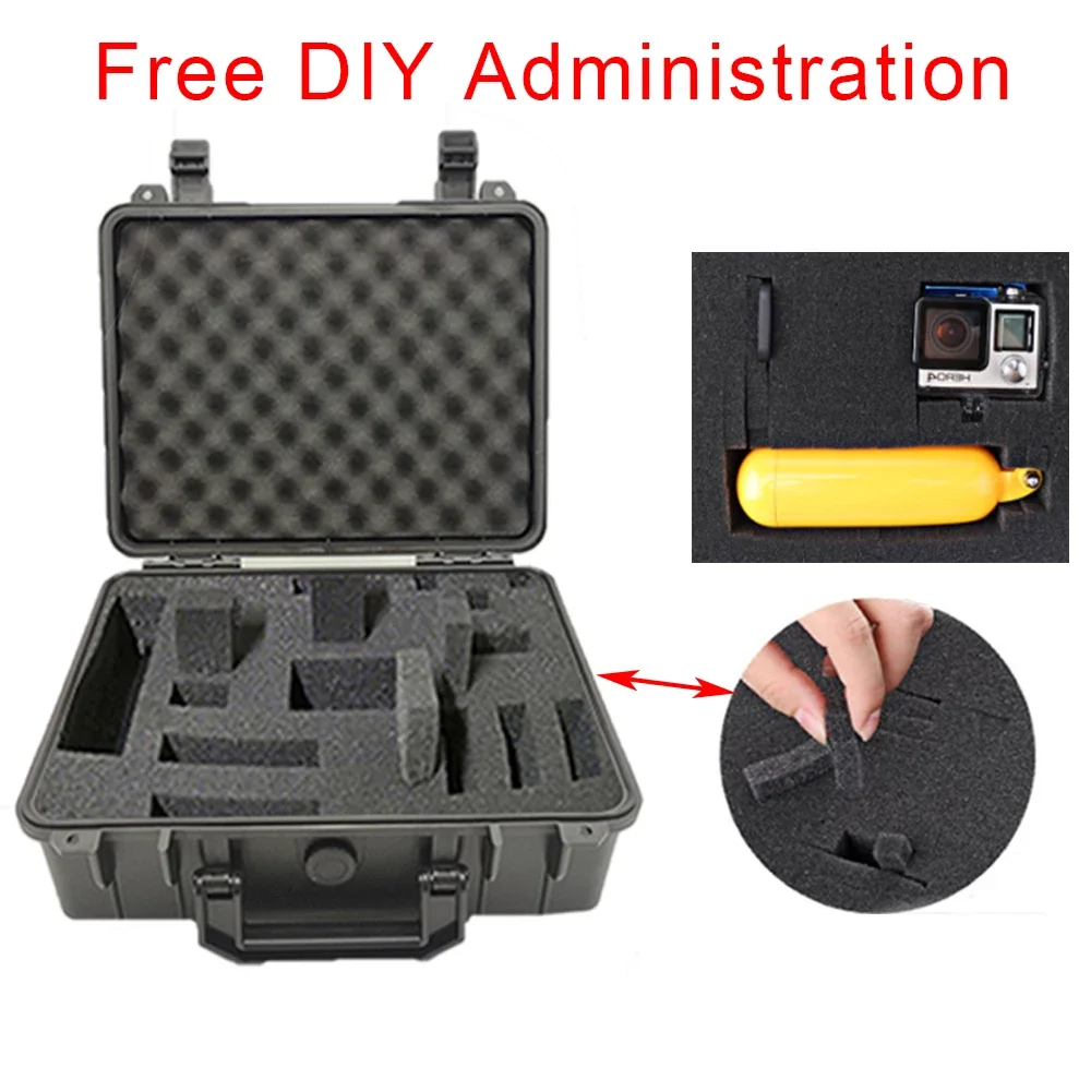 Waterproof Tool Storage Box Watch Case Protection Box Protective Sponge Shockproof Storage Case Electric toolbox