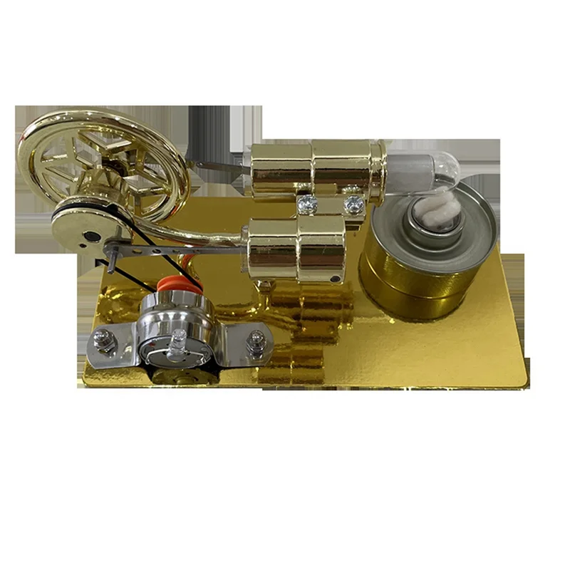 JY-1 pieza de potencia de vapor física ciencia Popular pequeña producción invención experimento herramienta educativa Metal oro