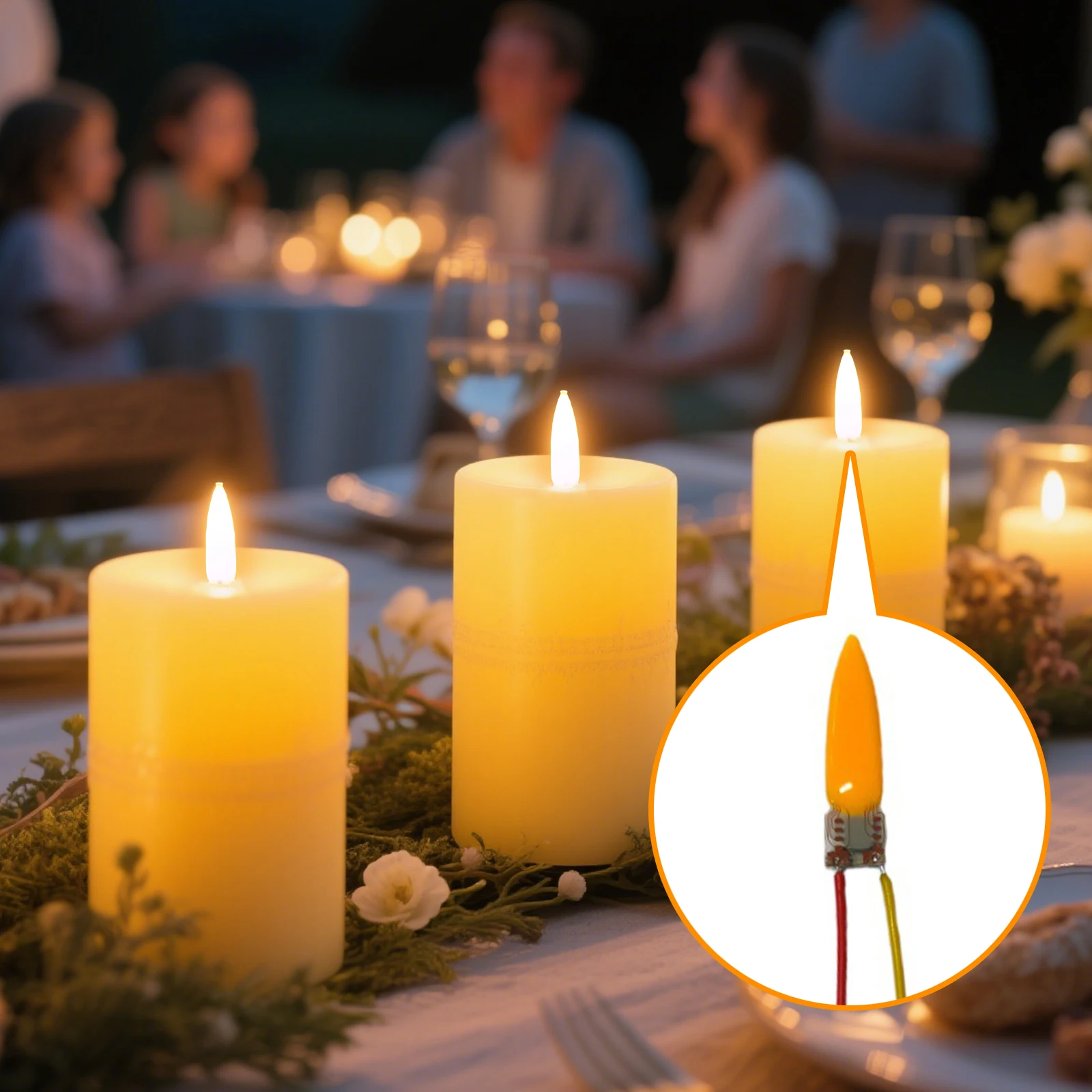 

LED Flame Light Bulbs with Realistic Fire Effect Perfect for Living Room Bedroom Party Decor and Festivals