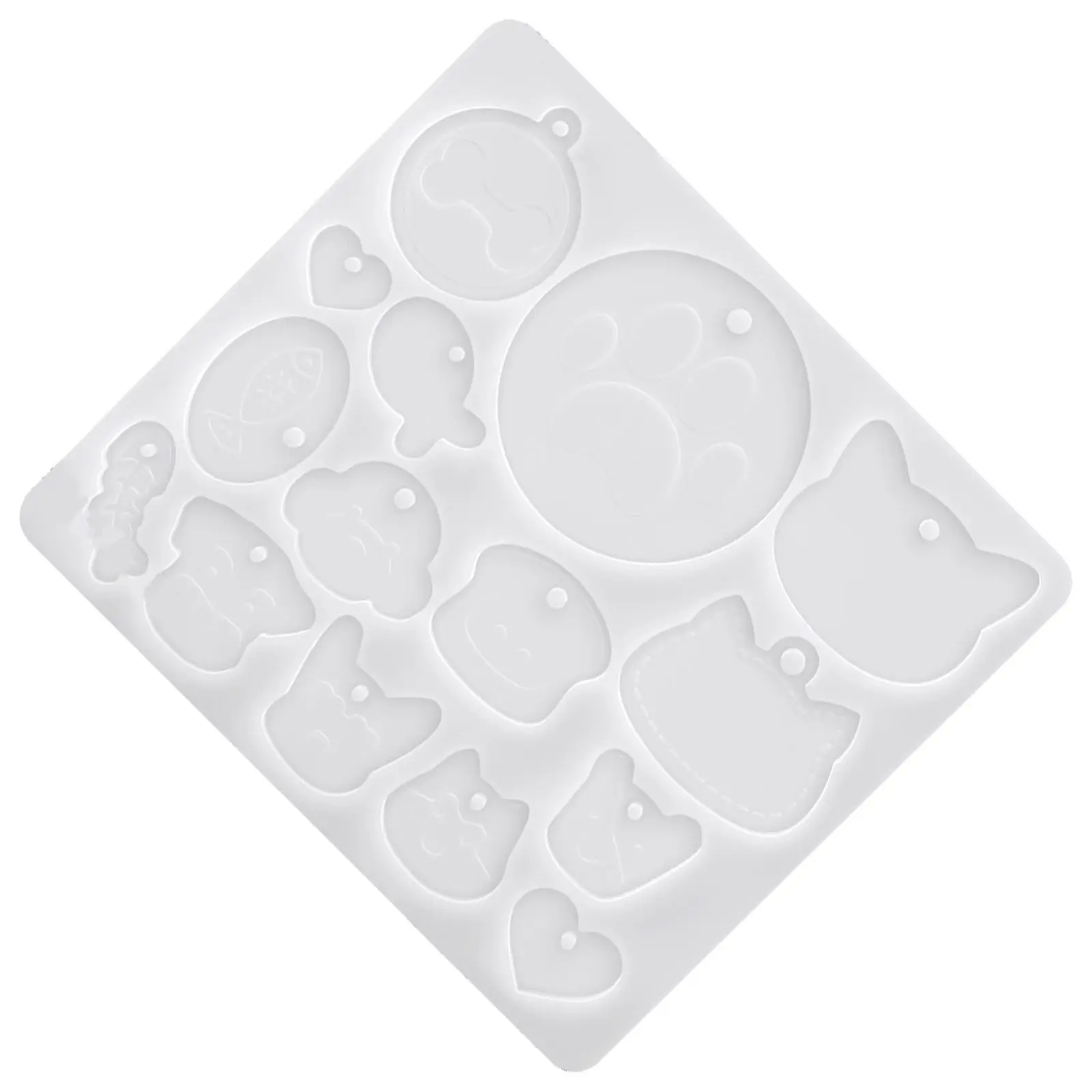 

Силиконовая форма для изготовления бирок для животных из смолы, для создания индивидуальных жетонов для собак, подвесок для украшений, набор для рукоделия и аксессуаров для питомцев