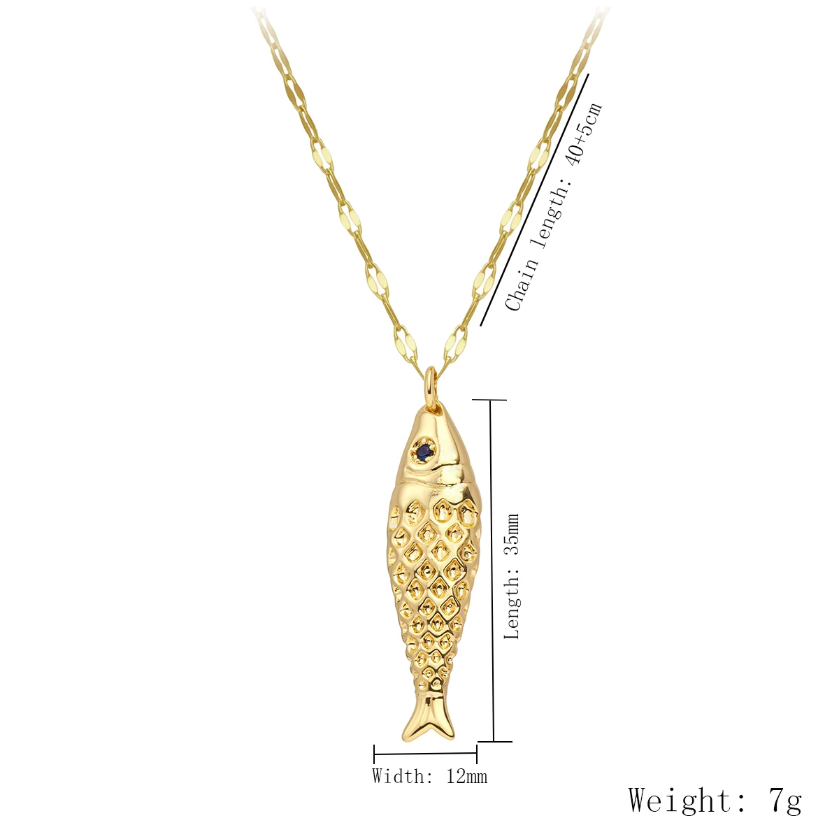 قلادة نسائية ذهبية اللون على شكل سمكة عصرية وأنيقة مجوهرات مخلوق بحري هدية للمزاج #5