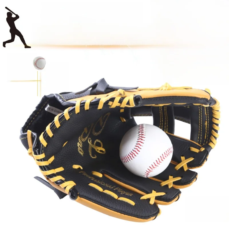 CenCen Leather Baseball Gloves Double Layer for Teenagers And Children Left And Right Hand Softball Gloves Sports Fitness