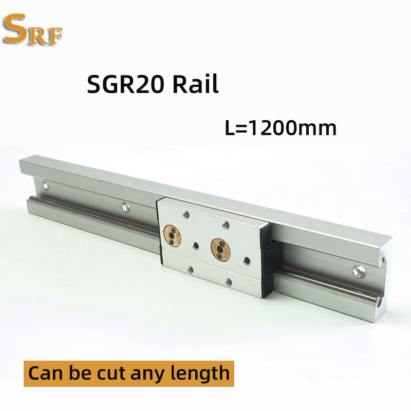 

Wood working machinery aluminum profile built in double axis linear guide SGR20 roller slide rail L=1200mm SGB20 wheel block