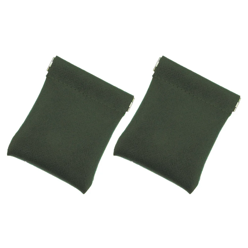 2Pcs Exquisite Change Purse Durable Multi-Purpose Coin Wallet for Daily Use Change Purse Small Storage Bag