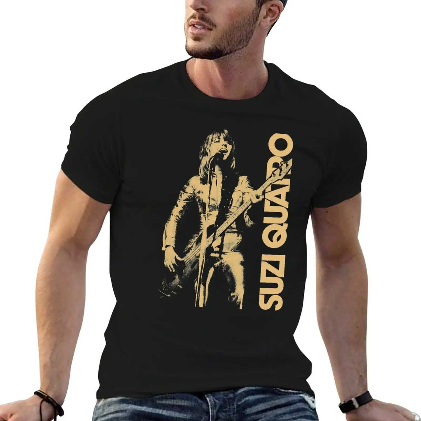 Suzi Quatro T-Shirt man t shirts cotton graphic t shirts for man t shirts cotton 100% T-shirt