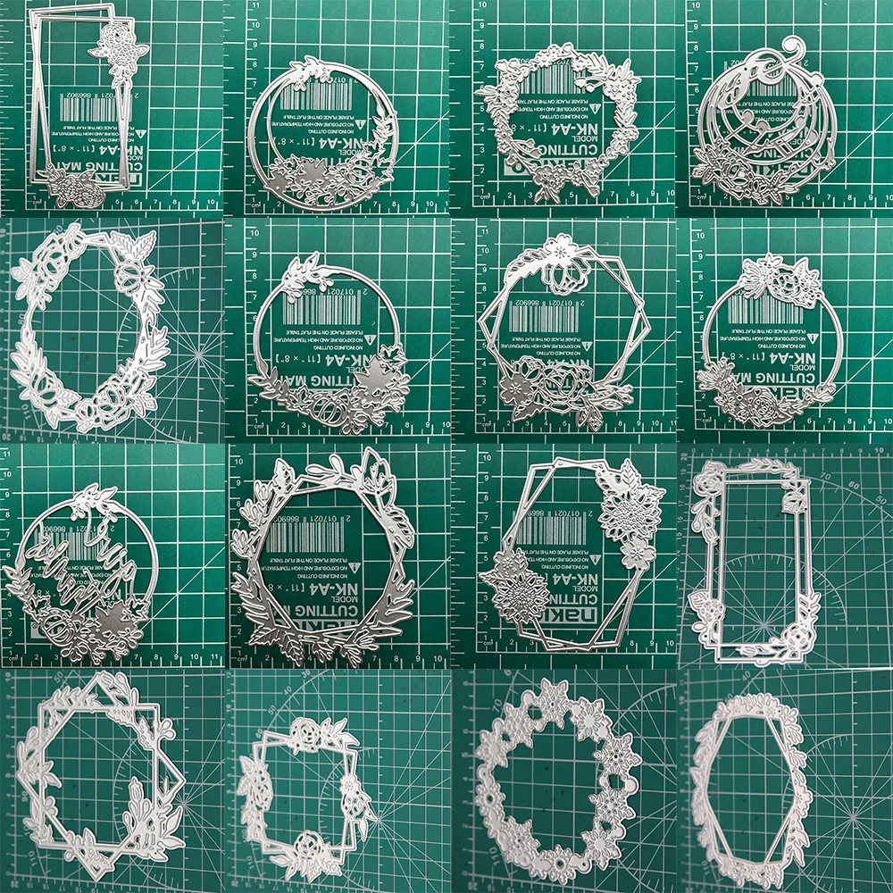 2023 New Arrival Leaf Flower Garland Metal Cutting Dies for Scrapbook Paper Craft Knife Mould Blade Punch Card Making Stencils