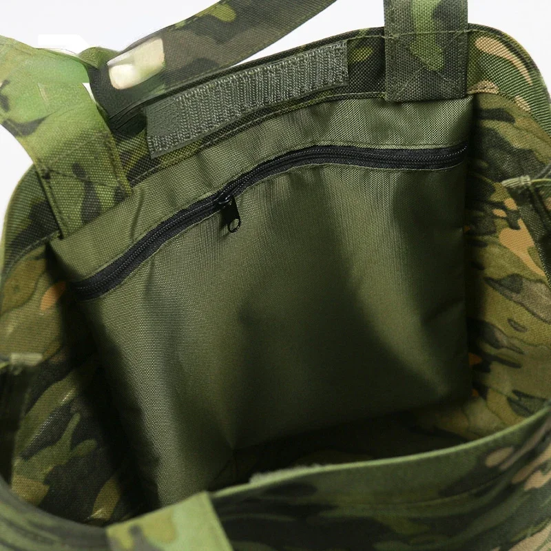 Bolsa de mano impermeable de camuflaje para hombres, tela Oxford de Protección Ambiental duradera, artículos esenciales de viaje de moda