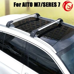 For AITO M7 SERES 7 Seres 7 Dedicated Luggage Rack Crossbar Aluminum Alloy Non Perforated Roof Luggage Rack Accessories