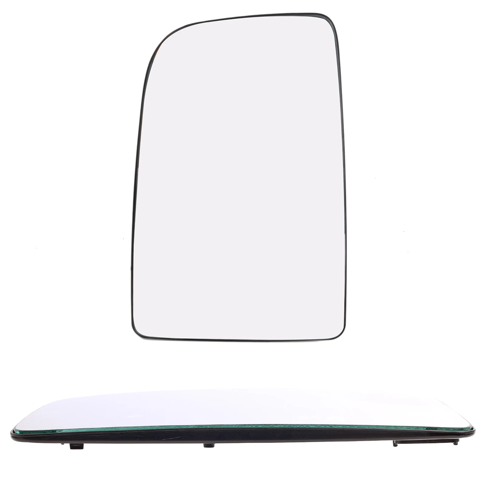 For Mercedes Benz Sprinter 2006 - 2018  Left Side Wing Mirror Glass Upper Convex  push-in Push On Rearview Van large glass white