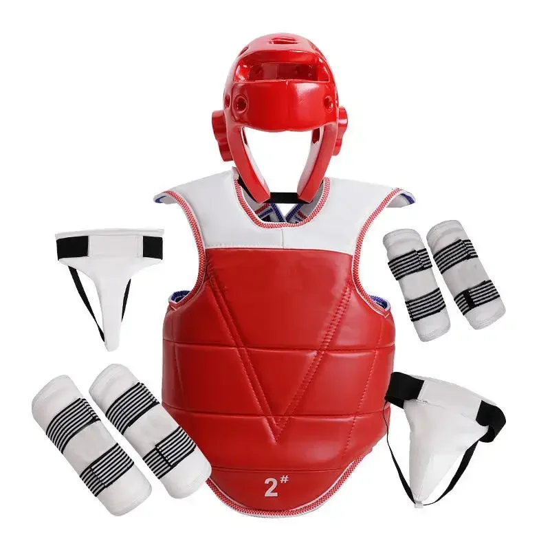 

#In stock Custom logo sanda body protector taekwondo sparring gear set