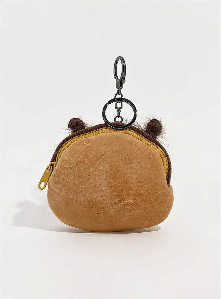 Ugly Funny Keychain, Potato Cute Coin Purse Pendant, Seven Color Hair Doll Headphone Bag Car Key Bag Charm Christmas Gift