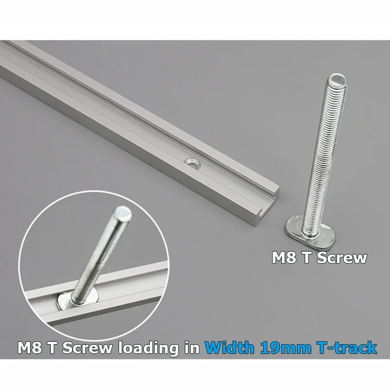 Holzbearbeitung DIY Werkzeug Aluminiumlegierung Gehrungsschiene Holzbearbeitung T-Schiene T-Nut für Tischkreissäge Router Tisch – Detail 5