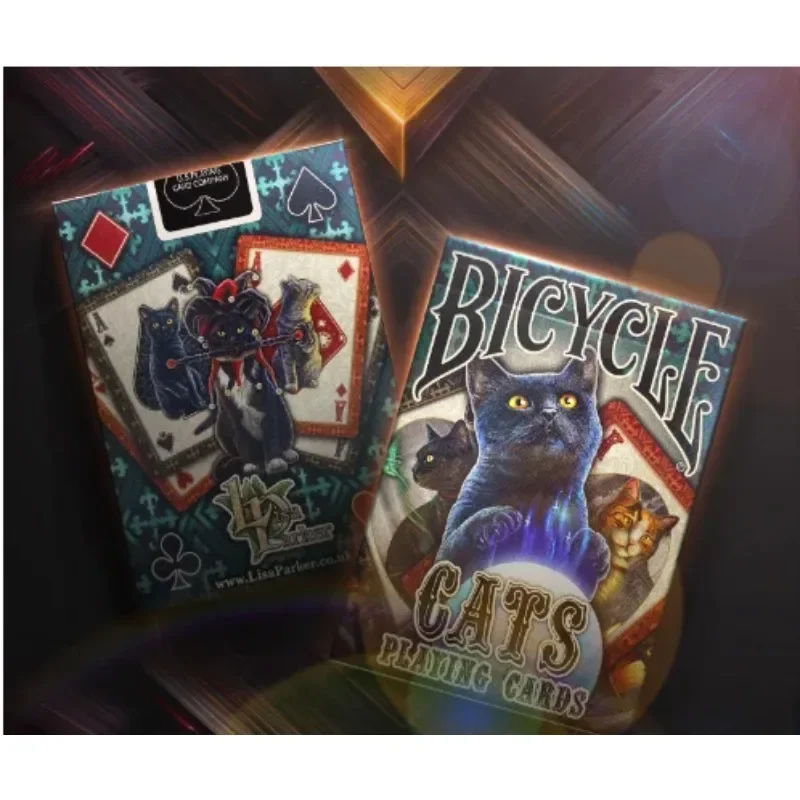 Bicycle Lisa Parker Cats Playing Cards USPCC Collectible Poker Deck Card Games Card Magic Magia Magie Magicians Prop Accessory