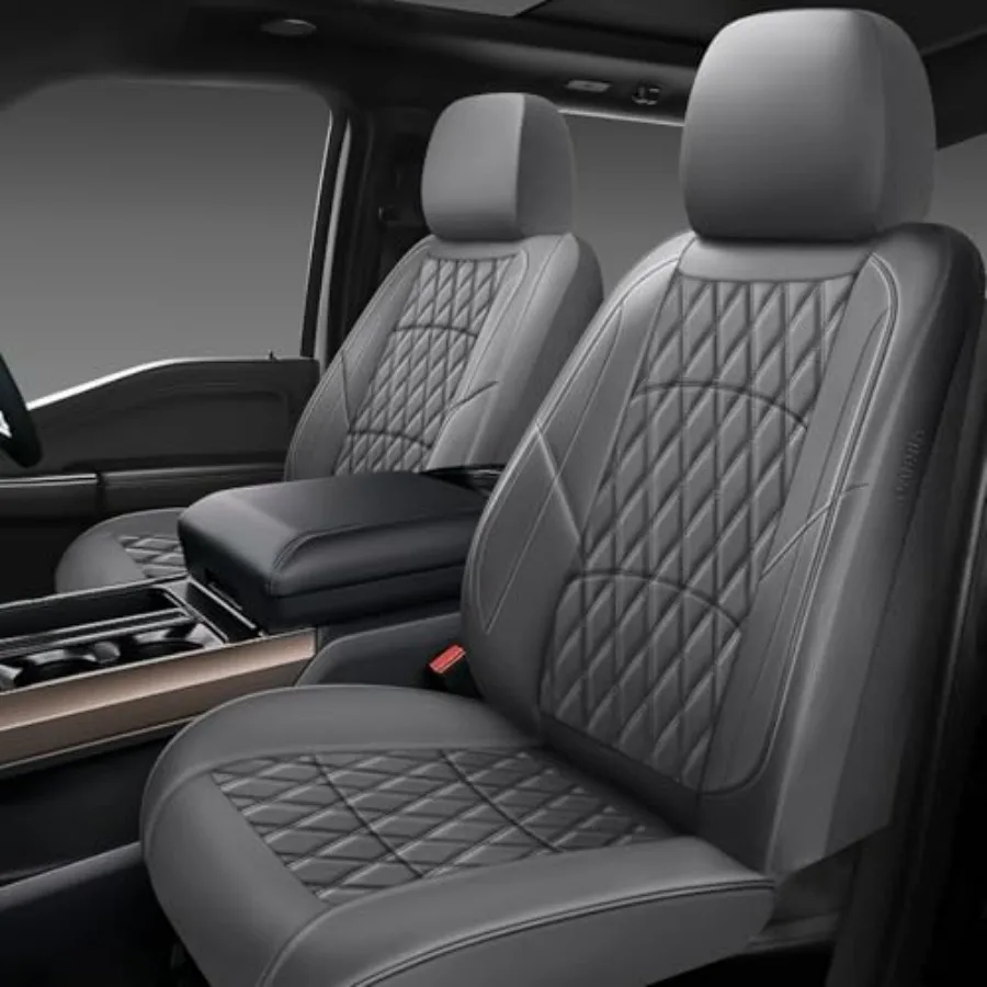 

Кожаные чехлы для автомобильных сидений, универсальные, подходят для большинства автомобилей, внедорожников и седанов, водонепроницаемые, из искусственной кожи, 2 штуки, защитные накладки на сиденья G