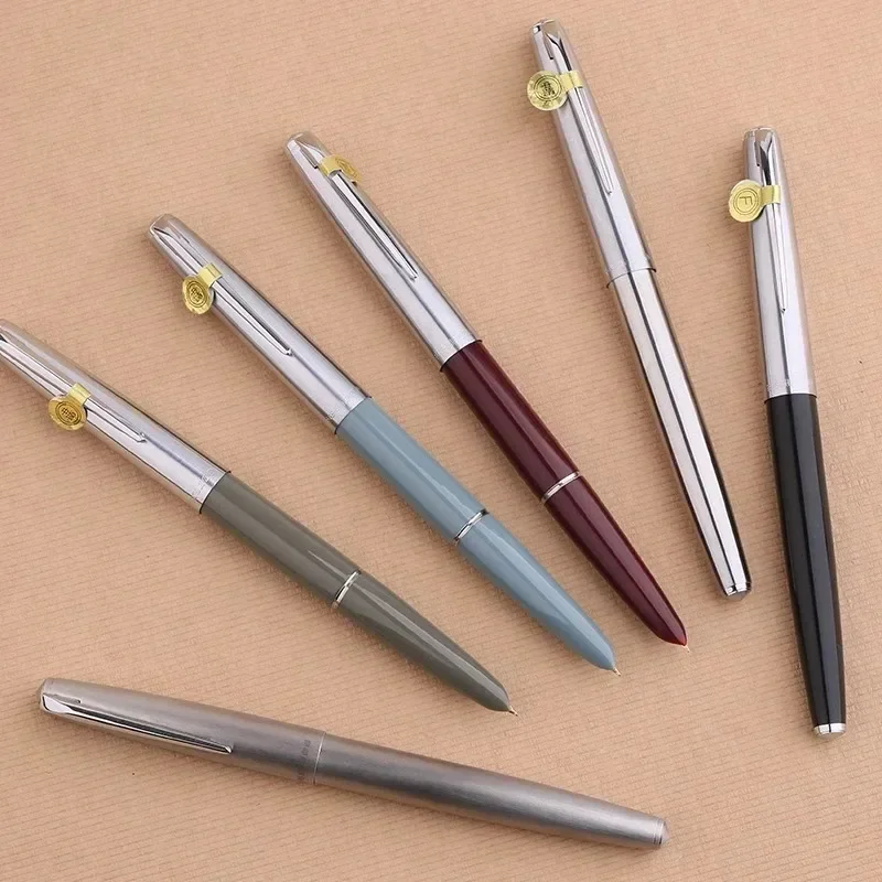 

Hot HERO 100 Fountain Pen 14K Gold Classic 0.5mm Tip Excellent Quality Smooth Writing School Office Supplies Stationery Set Gift