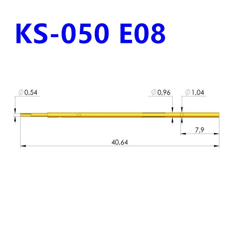 Imagem -03 - Tubo Vazio Manga de Agulha Gks050 e 47e08 com Estrutura Sonda 50mil Agulha de Teste Ingun 100 Pcs Caixa Gks050 e 47