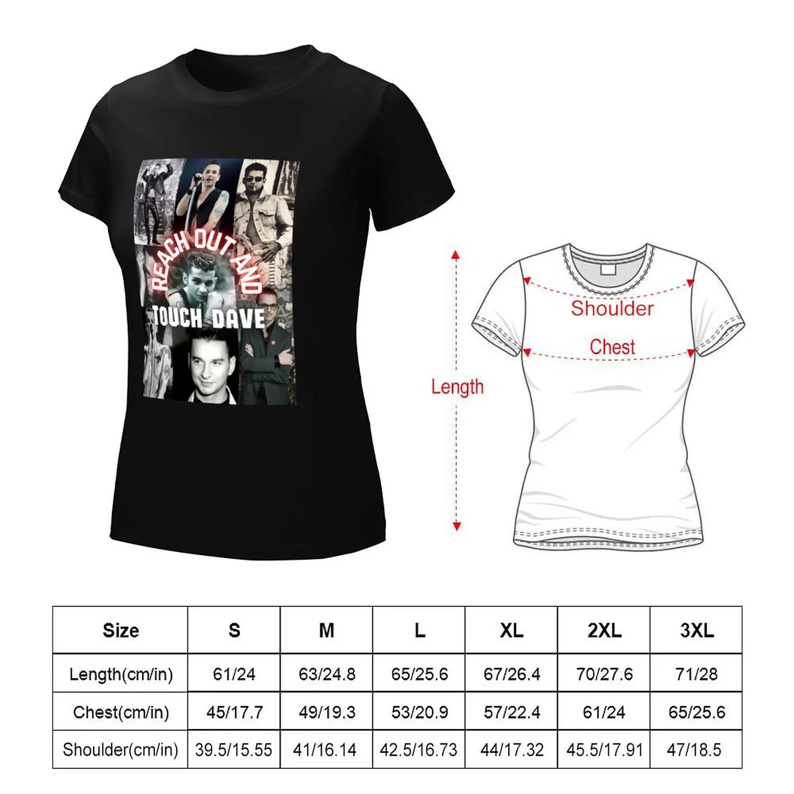 Dave Gahan - Reach Out T-shirt summer tops cute clothes female new edition t shirts for Women