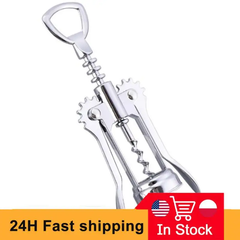 Wine Opener Stainless Steel Red Wine Opener Wing Type Metal Sommeliers Corkscrew Bottle Openers Corkscrews Wine Cork Remover