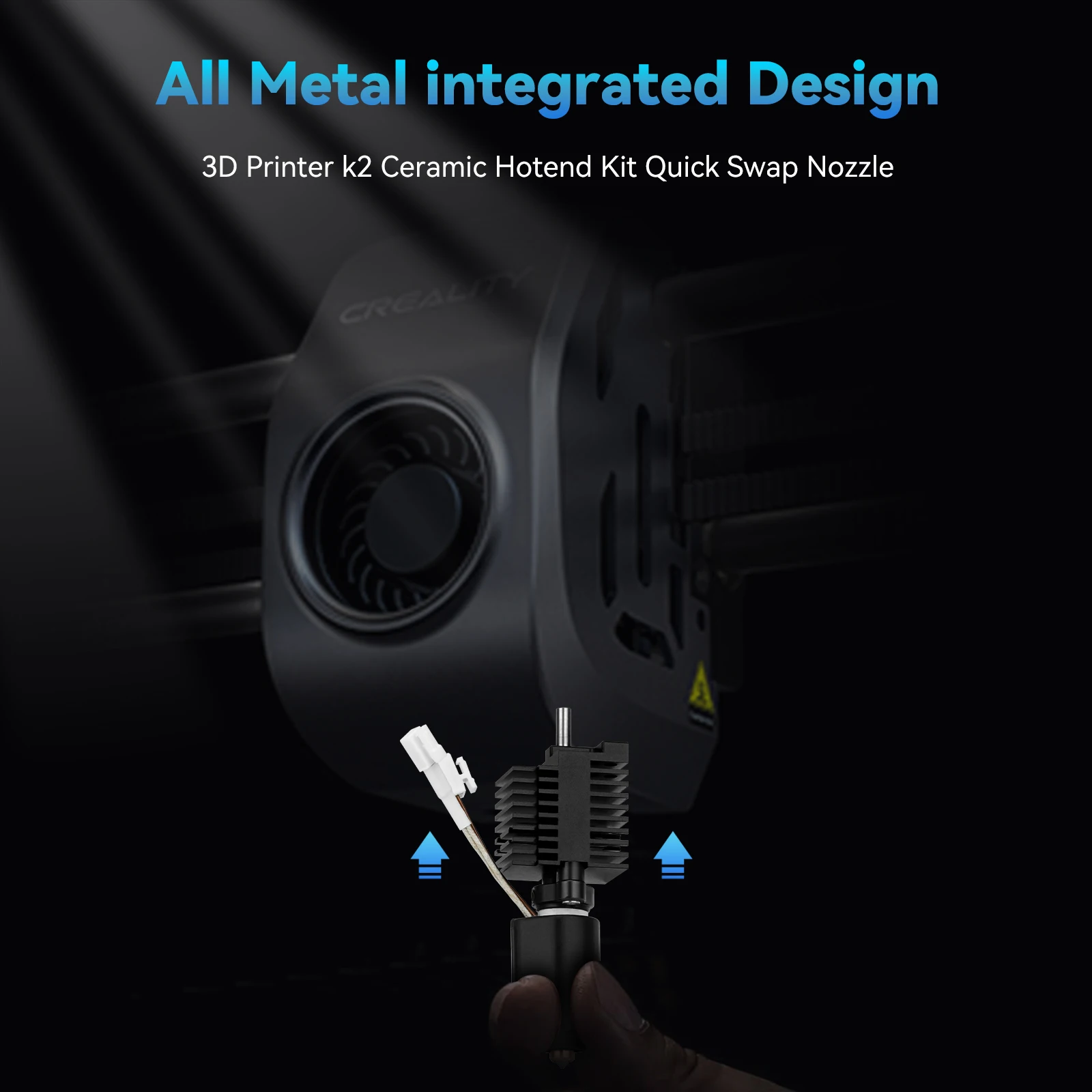 Creality K2 プラスホットエンドキットセラミック加熱ブロック交換ホットエンド K2 プラス 3D プリンタスペアパーツクイックスワップノズル