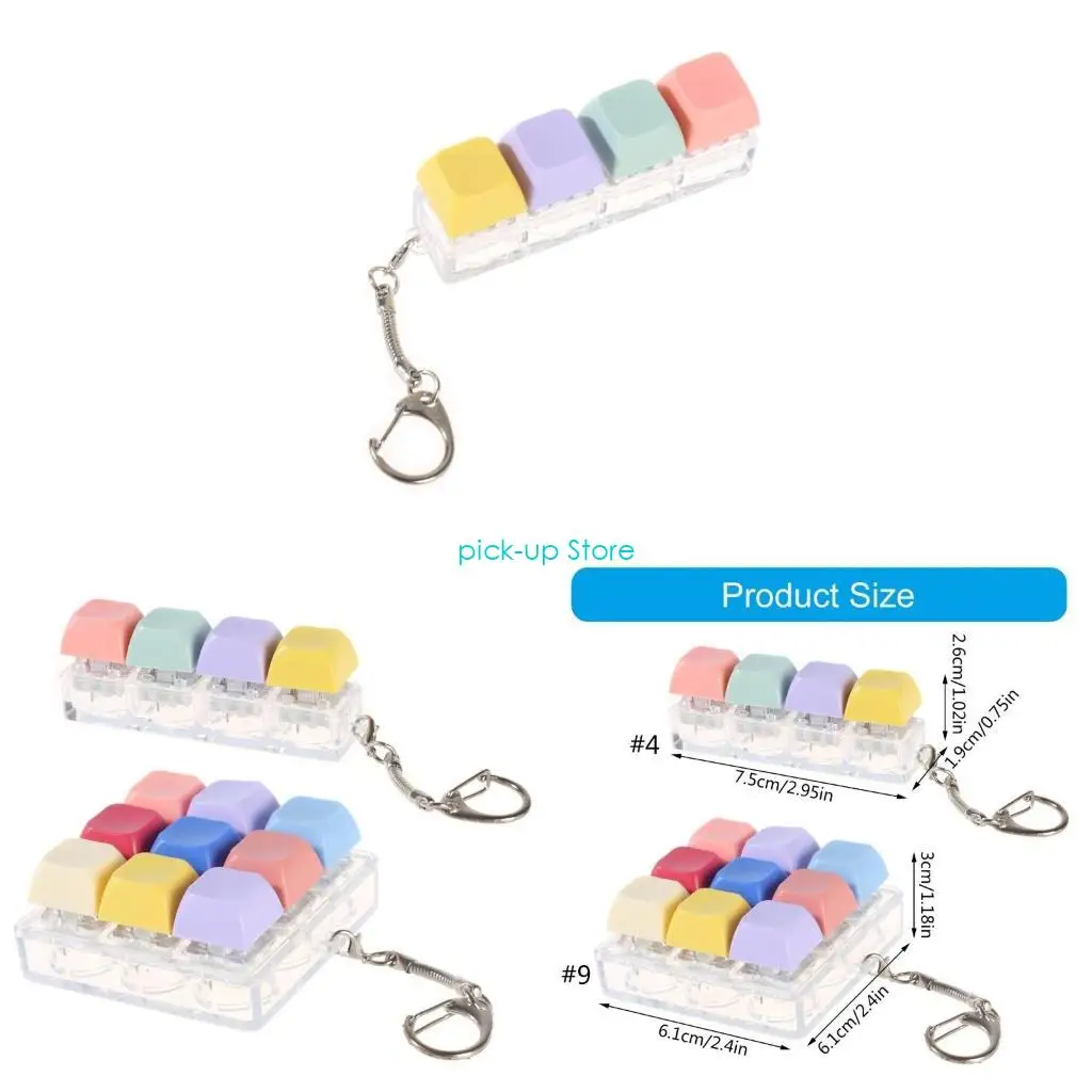 

Q5WA Mechanical Keyboard Tester Switches Test Keychain Pendant for Keyboard Switches Testing Stress Relief Toy