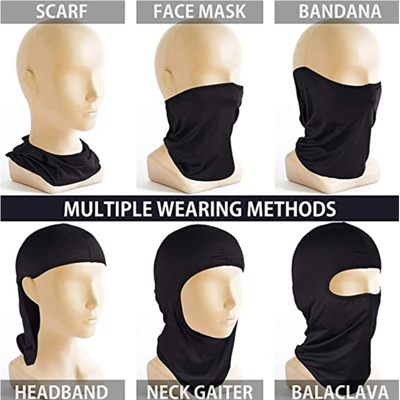 Outdoor Cycling Face Masks for Man Women Windproof Sports Bike Fase Mask Breathable Full Face Mask Balaclava Hat Scarf Wind Cap