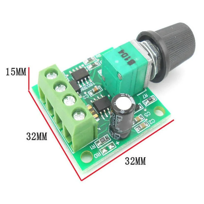 DC 1.8V 3V 5V 6V 12V PWM Motor Speed Controller Module Adjustable Speed Regulator Potentiometer Knob Switch Kit