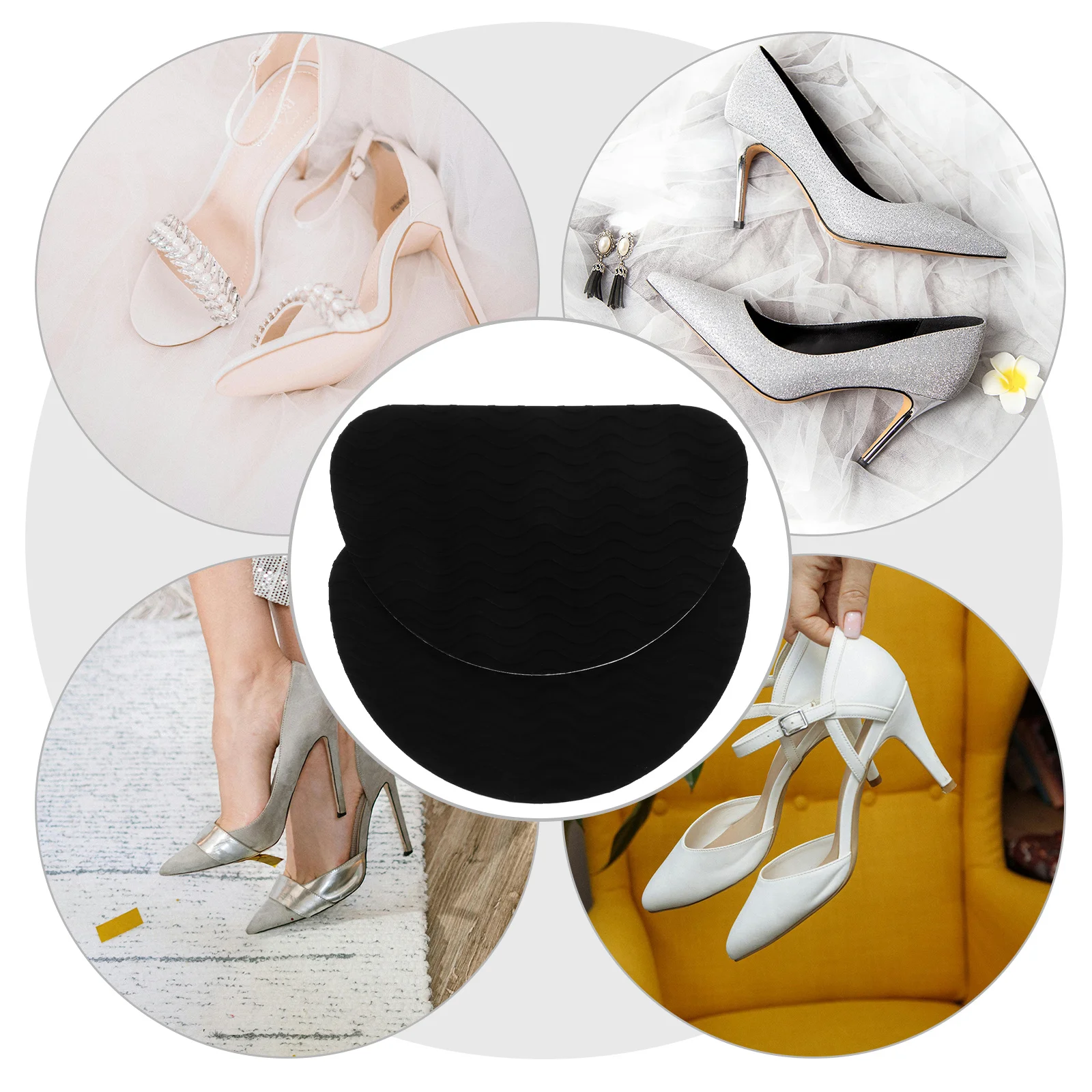 

1Pair High Heel Anti-Slip Pads Shoe Durable Non-Slip Adhesive Stickers Wear-Resistant Pads for Shoes