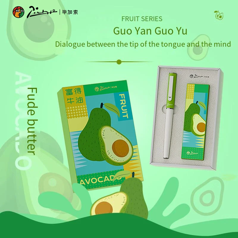 

Перьевая ручка Fun Fruit Design для детей, Pimio 621 с предварительно наполненными чернилами и подарочной коробкой, идеально подходит для практики письма 3-го класса