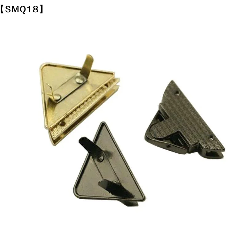 1Pc Bag Press Push Lock Switch Tongue Lock Triangle Closure Clasp Buckle For Leathercraft Parts Purse Handbag Accessories【SMQ】
