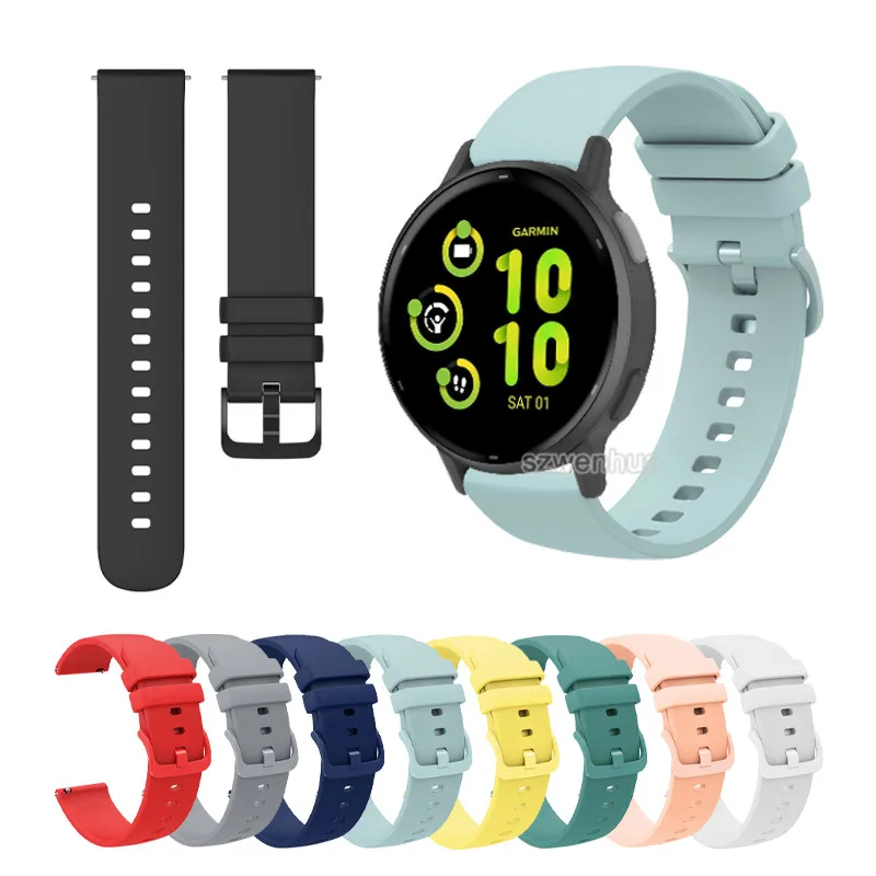 Bracelet Silicone Doux Pour Garmin Venu SQ2 | Sangle De Remplacement Confortable Et Respirante - 10
