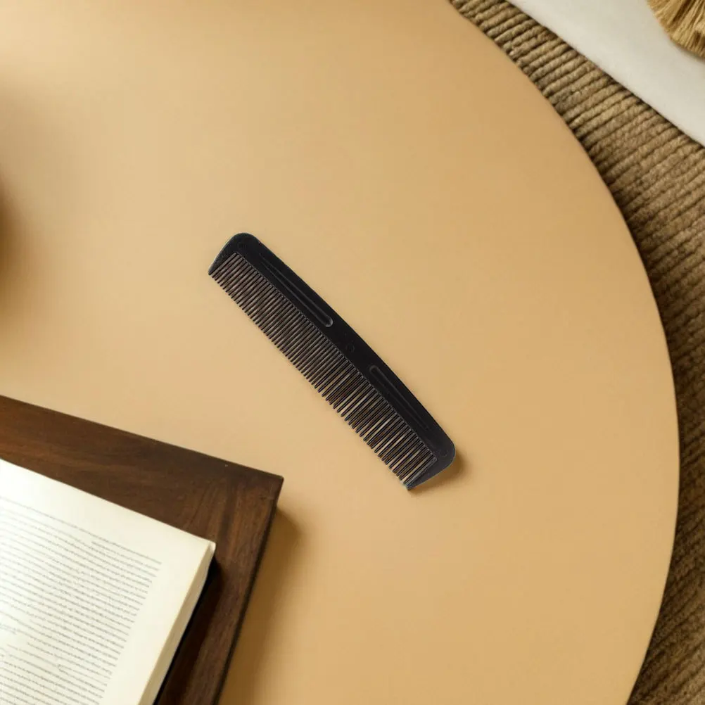 

200Pcs Black Hair Comb Dual Tooth Pocket Comb Fine Wide Teeth Barber Styling Hairdressing Travel Grooming Tool