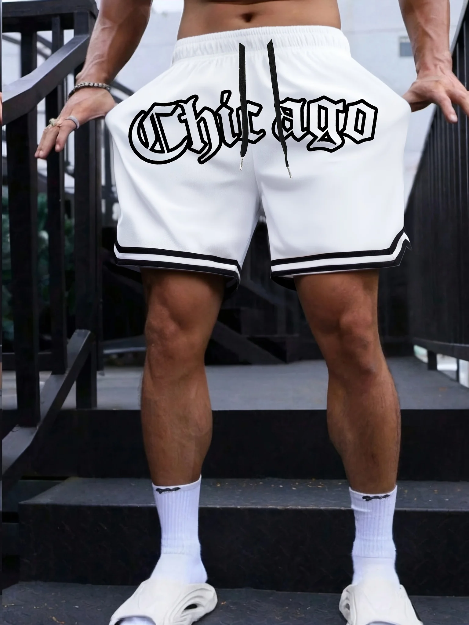 Summer Casual Fashionable Comfortable Lightweight Quick-drying Breathable 3D Digital Printed Men Shorts Retro Sports Shorts Moto