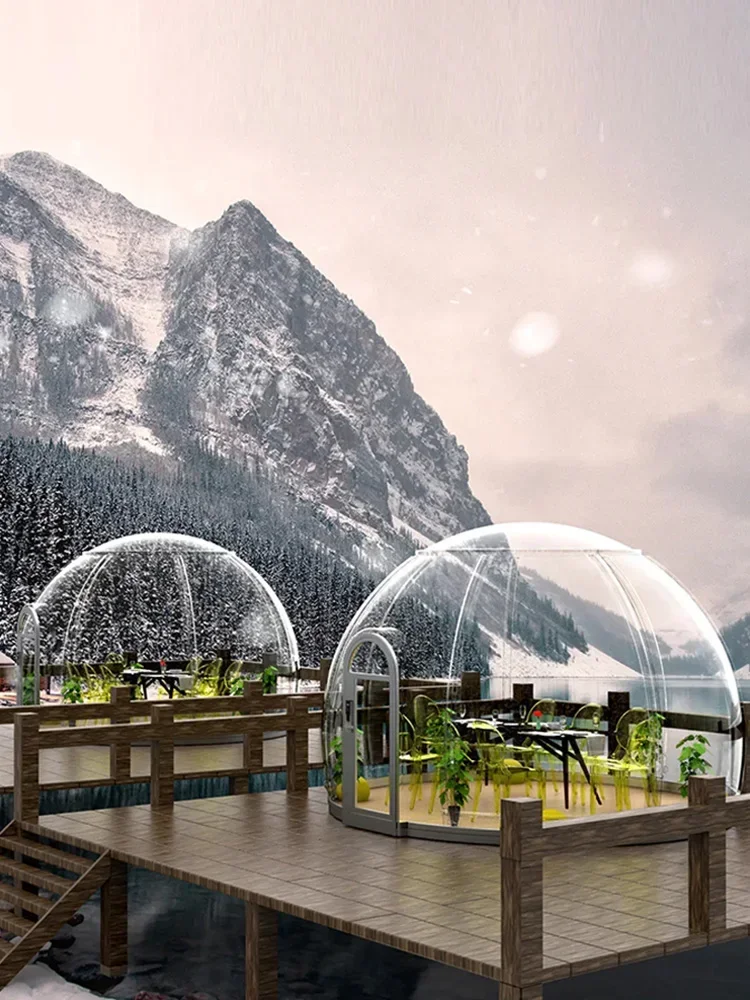 Pc Starry Room Mobile Net Red B & B Bubble House Space Capsule Transparent Sunshine Room Restaurant Tent