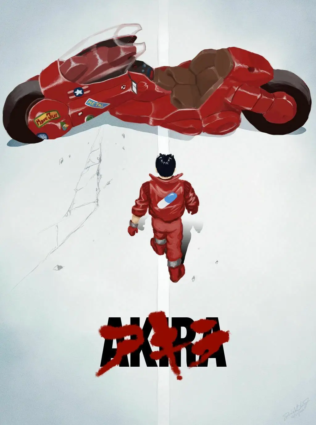 

akira Movie Art Picture Print Silk Poster, Home Wall Decor