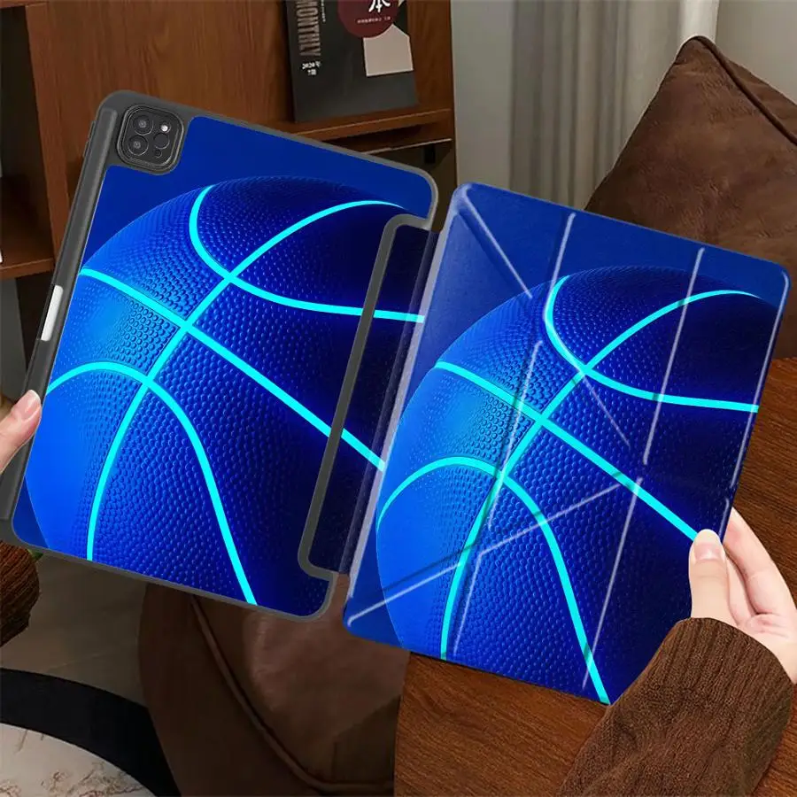 

Holder Cover Tablet Case For iPad Mini 6 7 Pro 11th 10th 9th 8th 7th 12.9inch Air 4 5 M3 M2 M4 11inch Pro 2025 Basketball