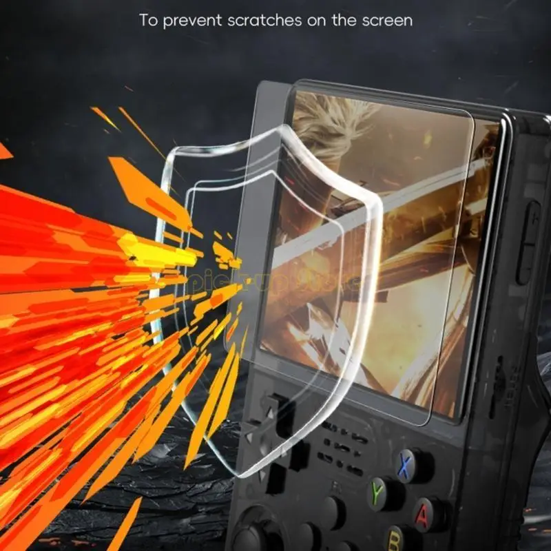 وحدات التحكم بالألعاب غطاء فيلم من الزجاج المقسى لـ R36S/R35S/RGB20S واقي للشاشة الحساسة باللمس فيلم مقسى مضاد للبصمة