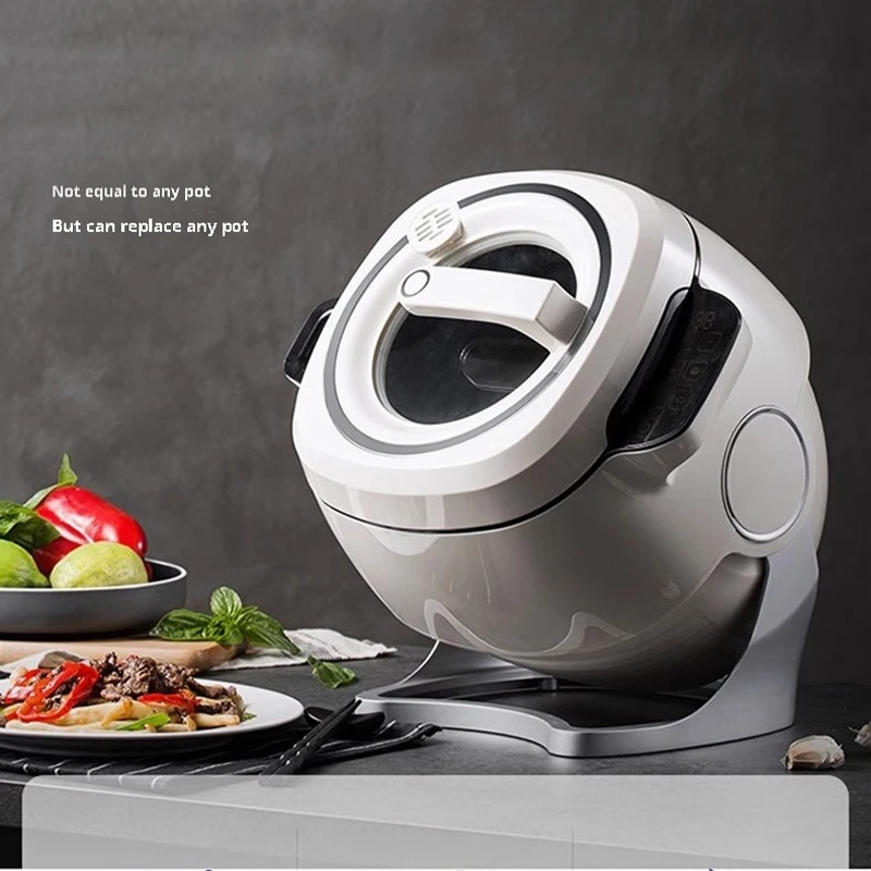 6L Automatic Drum Cooking Machine 2000W Multi-Function Intelligent Frying Pan Must-Have Artifact  220V  Home-use Commercial