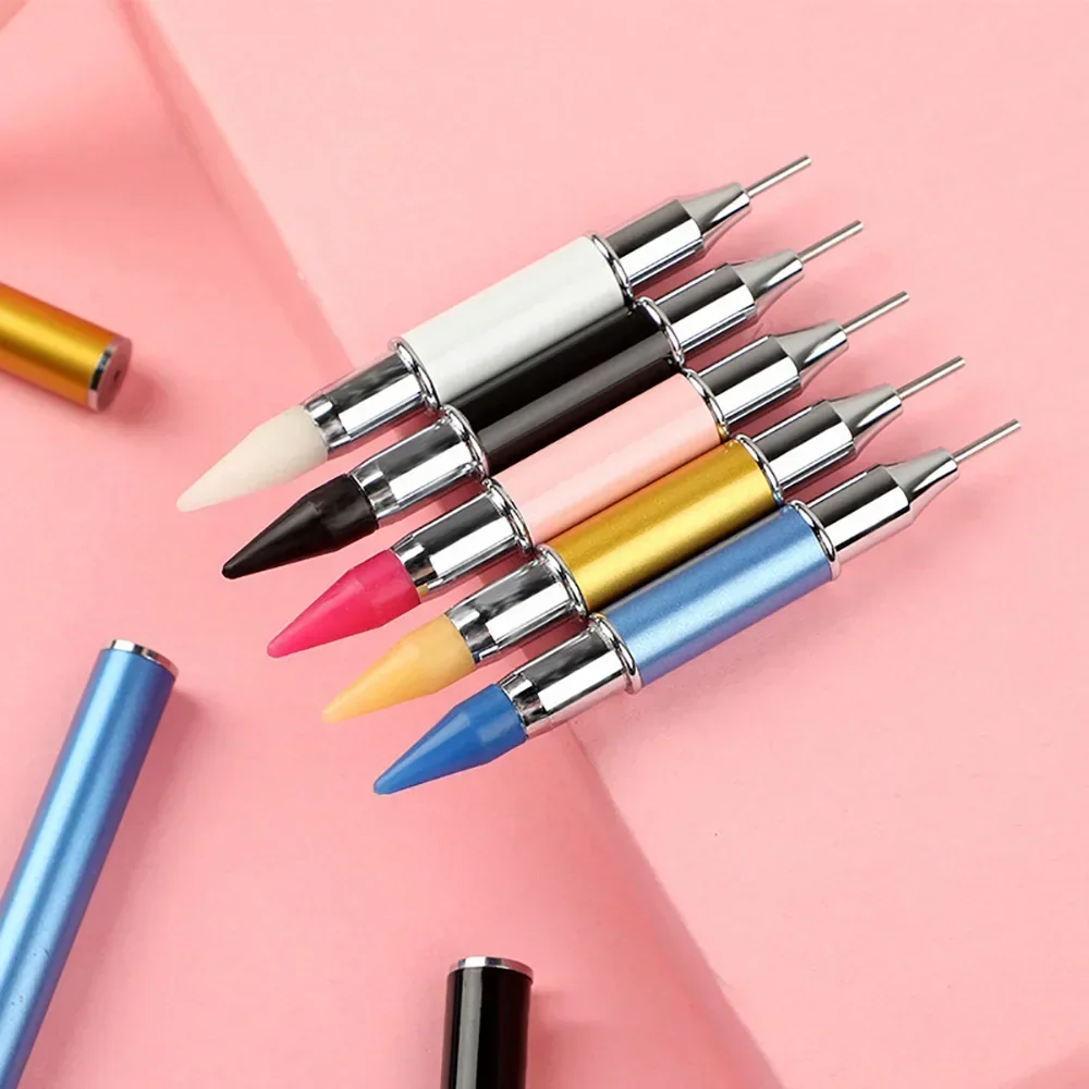 New Diamond Painting Pen Tool Double Head Convenient Multifunctional Nail Pen Metal Material Diamond Painting Accessories