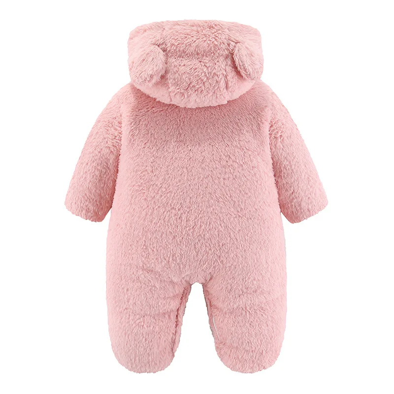 Bonito bebê menino menina roupas de inverno conjuntos de algodão bodysuits recém-nascido ao ar livre macacão com capuz mangas compridas rastejando terno casaco macacão