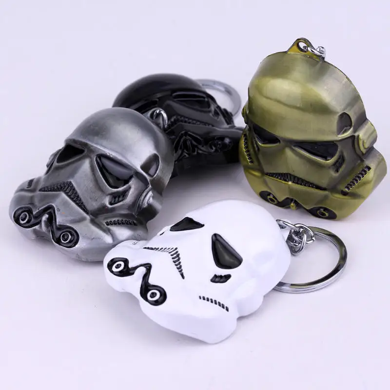 Classic Movie Keychain Darth Vader Storm Trooper Boba Fett Metal Keyrings Bag Backpack Adornment For Boy Man Kid Gift