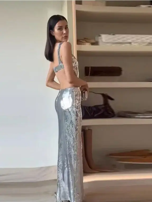 

Sexy Strapl Svel Bodycon Long Evening Dr Women's Ele Par Gown mid Waist Polyester Fabric for Various Ocns