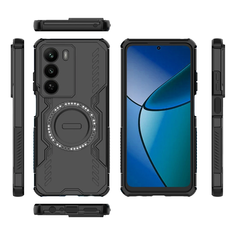 Shockproof Armor Case For Realme C71 Magnetic Adsorption Wireless